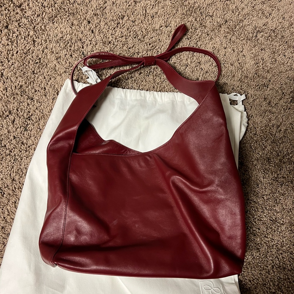 Reformation Medium Vittoria Tote Bag Leather Shoulder Bag